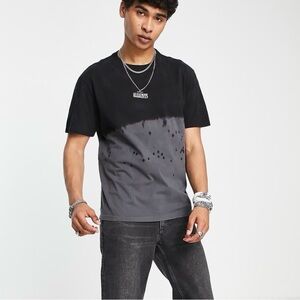 All Saints Two-Tone GREEN and Gray Tee